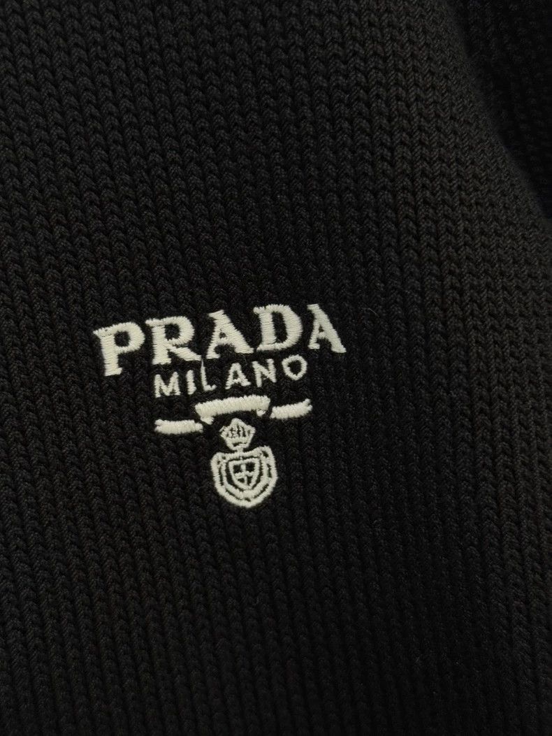 Prada Prada Knitted Cardigan with White Trim Size M / US 6-8 / IT 42-44 - 3 Thumbnail