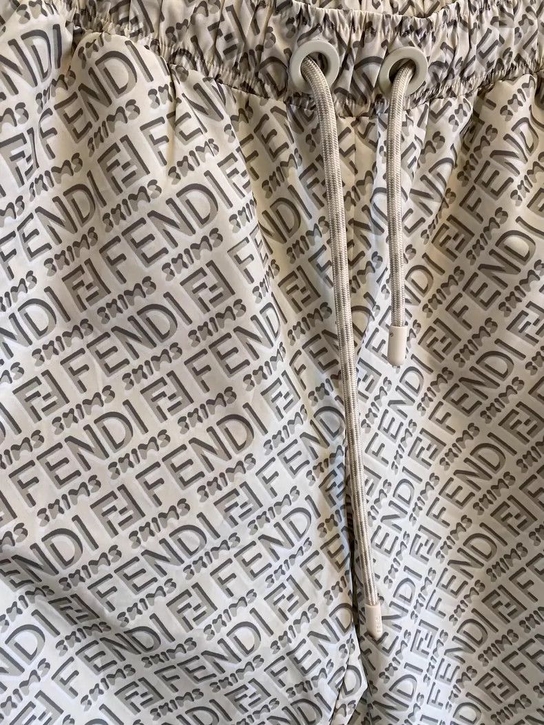 Fendi Fendi Logo Print Athletic Pants Size 22" - 2 Thumbnail