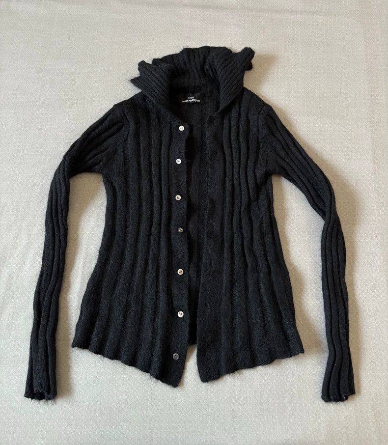 Comme des Garcons Comme des Garçons Black Cardigan Sweater Size M / US 6-8 / IT 42-44 - 2 Thumbnail