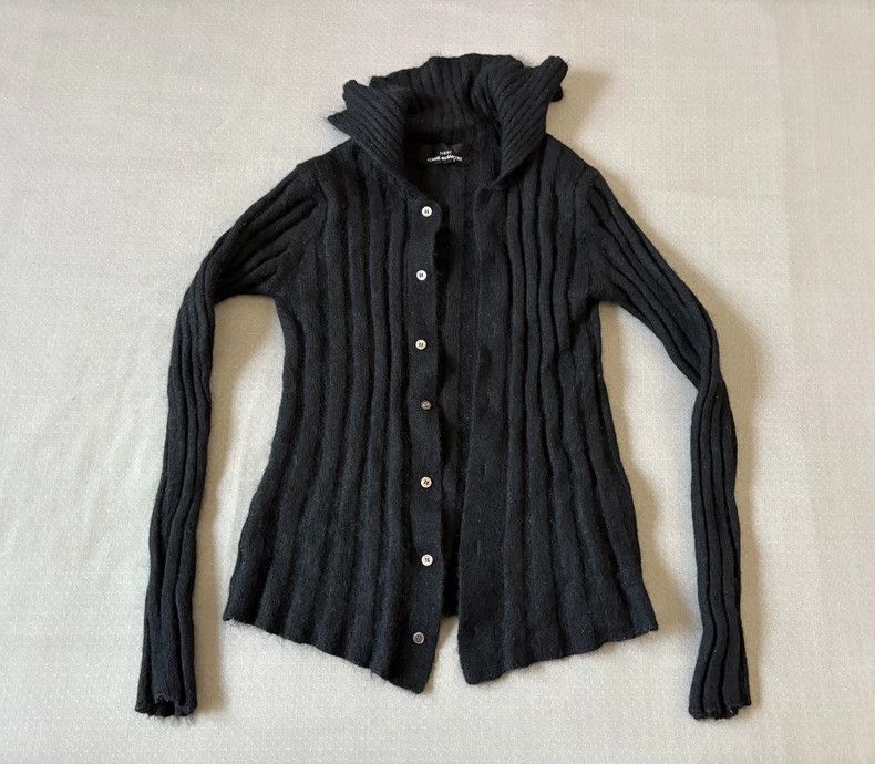 Comme des Garcons Comme des Garçons Black Cardigan Sweater Size M / US 6-8 / IT 42-44 - 3 Thumbnail