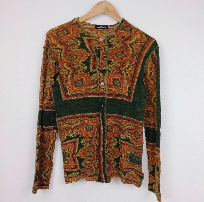 Comme des Garcons Comme des Garçons Patterned Cardigan Jacket Size S / US 4 / IT 40 - 2 Thumbnail