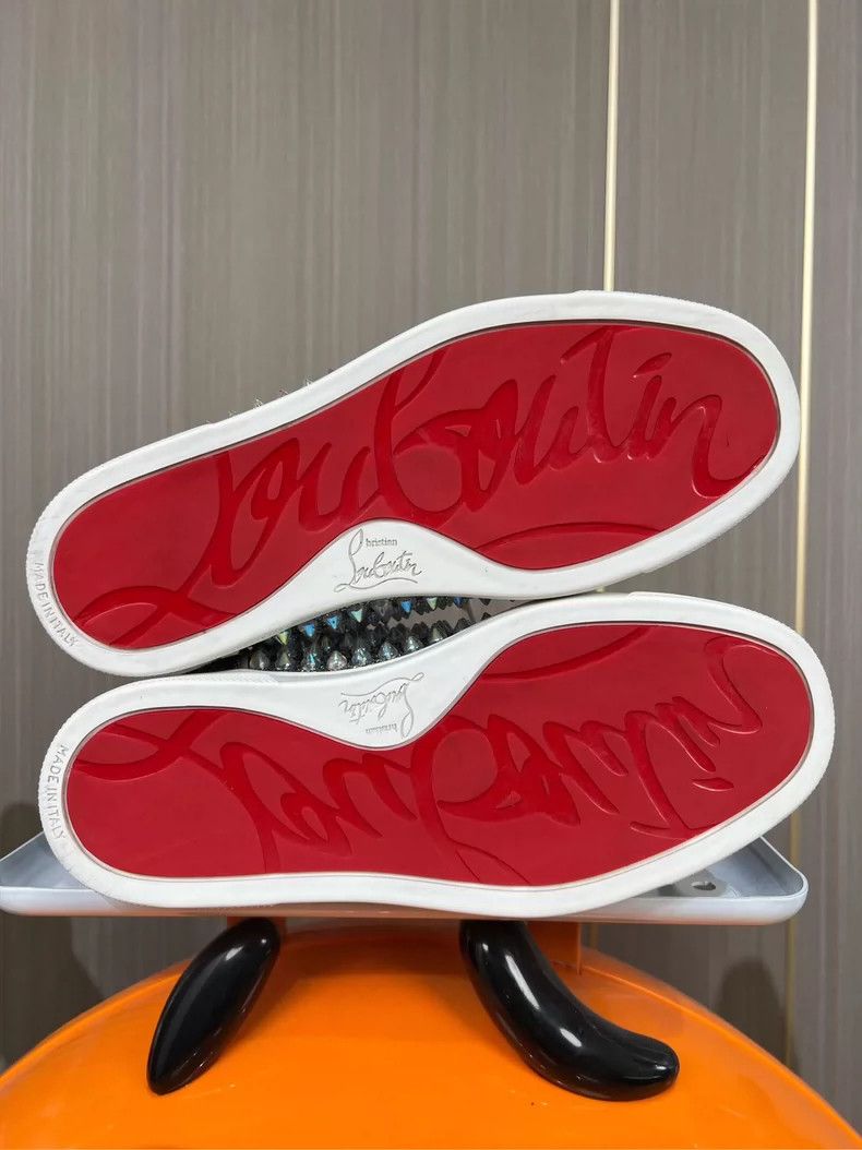 Christian Louboutin Christian Louboutin Sparkling High-Top Sneakers Size US 5 / IT 35 - 7 Thumbnail