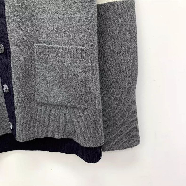 Thom Browne Thom Browne Classic Wool V-Neck Cardigan Size M / US 6-8 / IT 42-44 - 4 Thumbnail