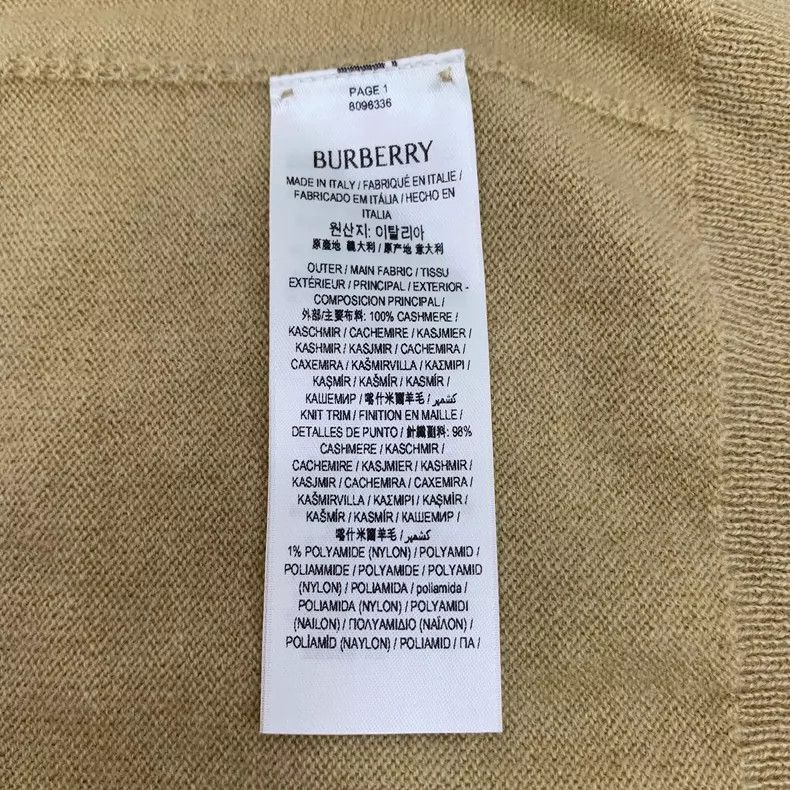 Burberry Burberry Brown Cashmere Cardigan with Buttons Size XS / US 0-2 / IT 36-38 - 7 Thumbnail