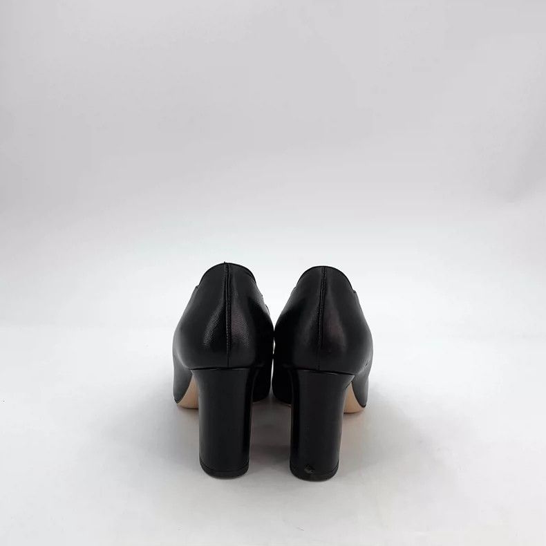 Gucci Gucci Black Leather Pearl Heeled Shoes Size US 5 / IT 35 - 4 Thumbnail