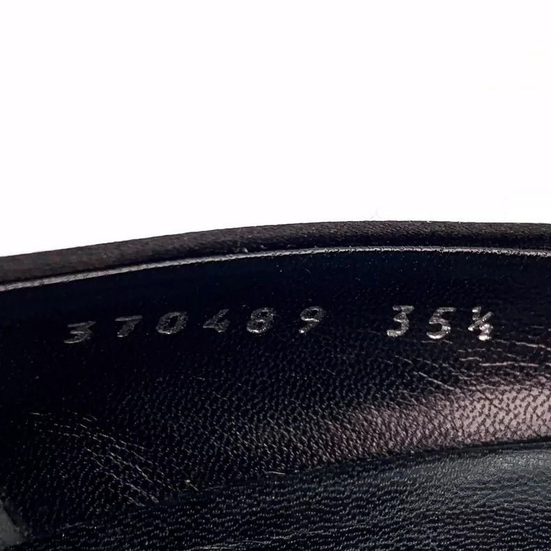 Gucci Gucci Black Bow Peep Toe High Heels Size US 5 / IT 35 - 6 Thumbnail