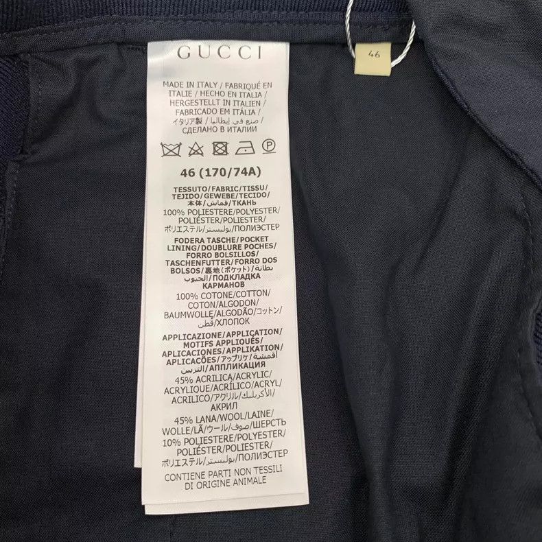 Gucci Gucci Dark Blue Striped Casual Pants Size 42" / US 20 - 7 Thumbnail