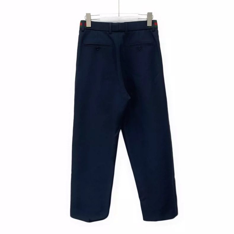 Gucci Gucci Dark Blue Striped Casual Pants Size 42" / US 20 - 2 Thumbnail