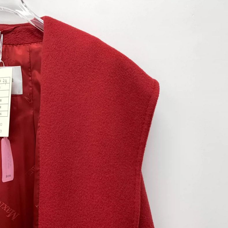 Max Mara Maxmara Red Hooded Long Sleeve Coat Size XXS / US 00 / IT 34 - 3 Thumbnail