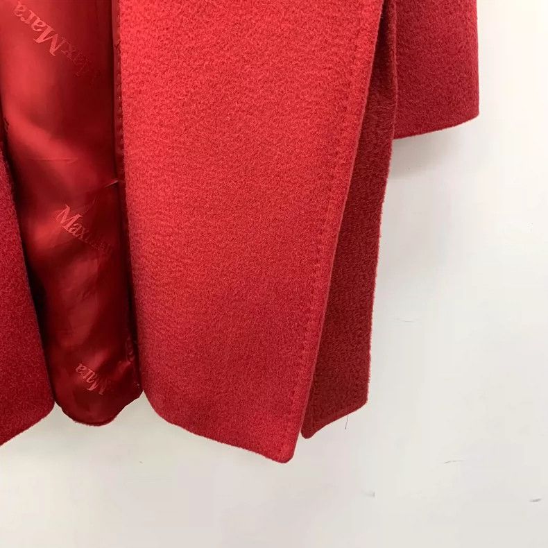 Max Mara Maxmara Red Hooded Long Sleeve Coat Size XXS / US 00 / IT 34 - 4 Thumbnail
