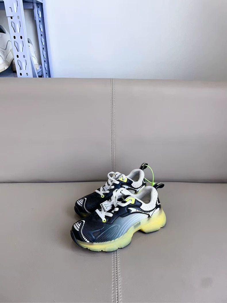 Dior DIOR Vibe Black Green Sneakers Size 35.5 Size US 5 / IT 35 - 2 Thumbnail