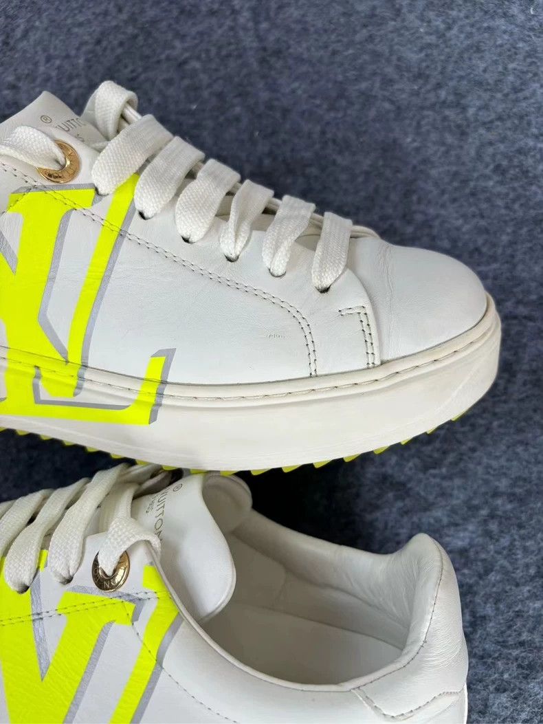 Louis Vuitton LV Louis Vuitton Logo Platform Sneakers Size 36 Size US 6 / EU 39 - 8 Thumbnail
