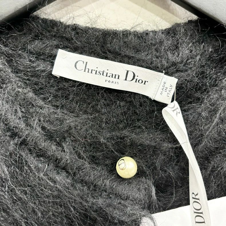 Dior Dior Black Pearl Button Cardigan Size S / US 4 / IT 40 - 3 Thumbnail