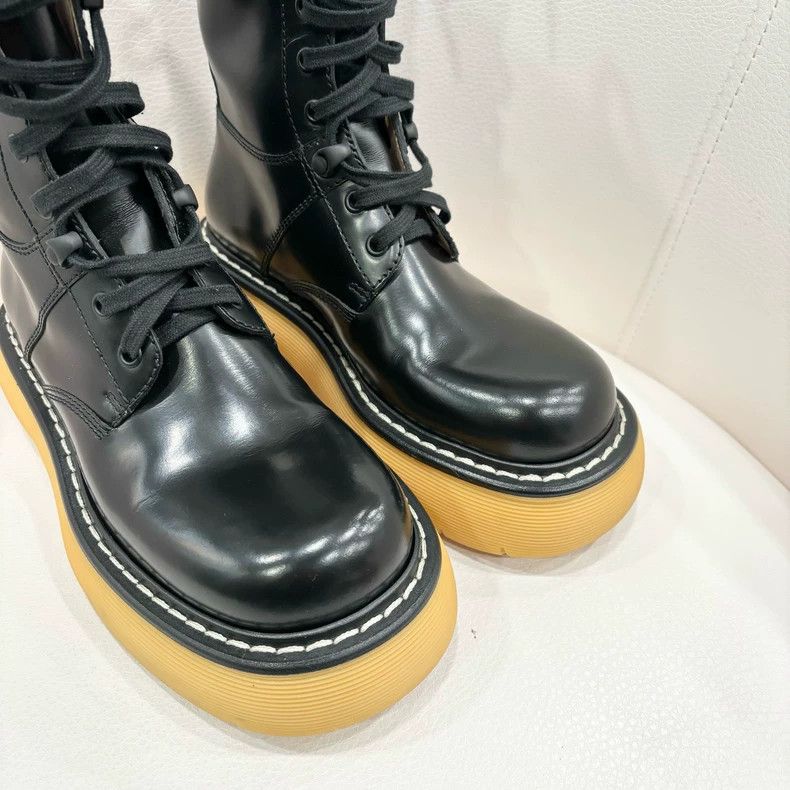 Bottega Veneta Bottega Veneta Black Swell Mid-Calf Boots Size US 4 / IT 34 - 2 Thumbnail