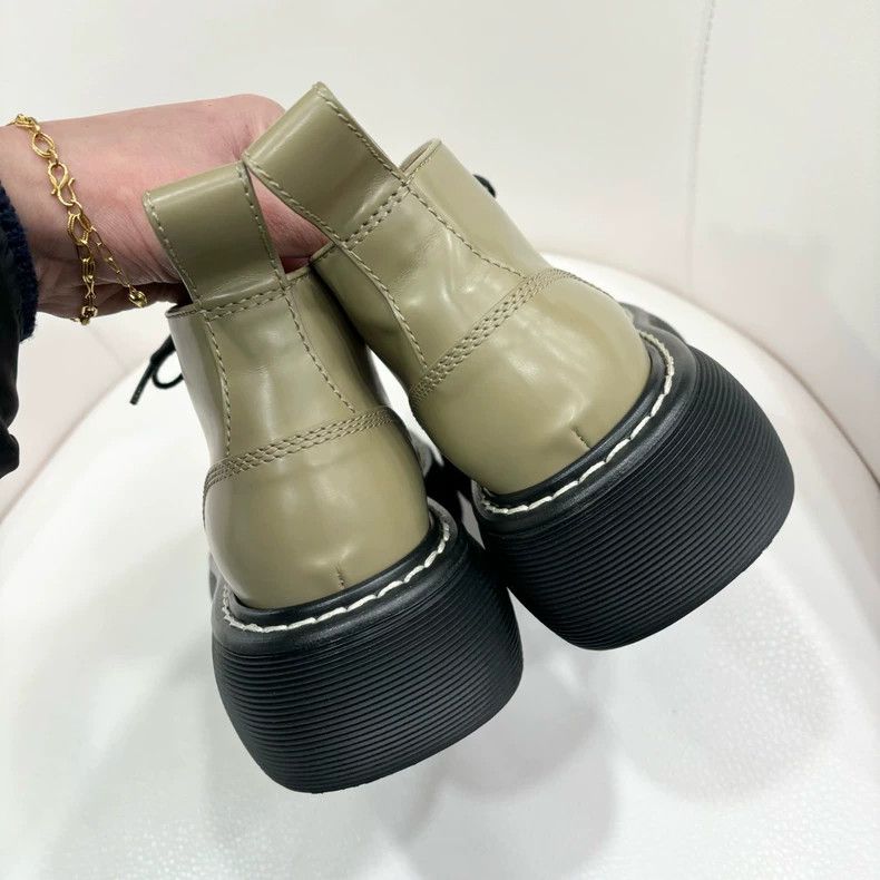 Bottega Veneta Bottega Veneta Green Low-Top Shoes Size 36.5 Size US 6 / IT 36 - 3 Thumbnail