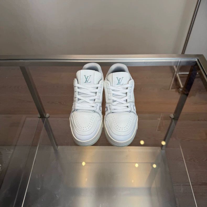 Louis Vuitton LV Louis Vuitton Trainer White Cement Sneakers Size US 6 / IT 36 - 3 Thumbnail