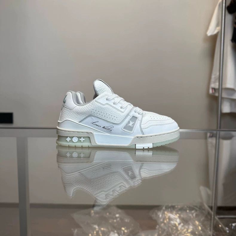 Louis Vuitton LV Louis Vuitton Trainer White Cement Sneakers Size US 6 / IT 36 - 2 Thumbnail