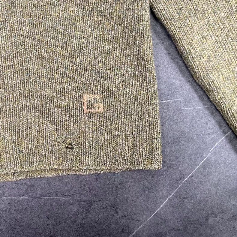 Gucci GUCCI Green Distressed Sweater Size XL Size US XL / EU 56 / 4 - 3 Thumbnail
