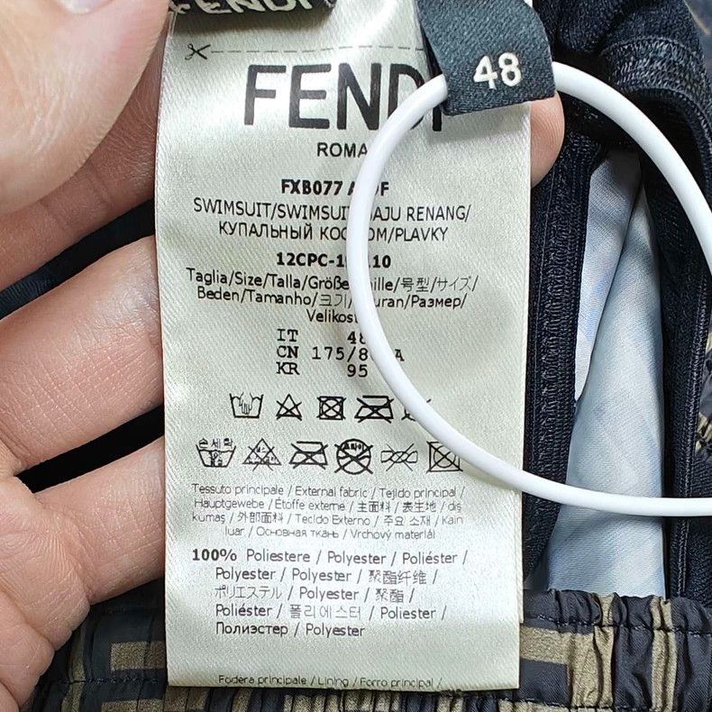 Fendi Fendi Classic Logo Drawstring Shorts Size 42" / US 20 - 5 Thumbnail