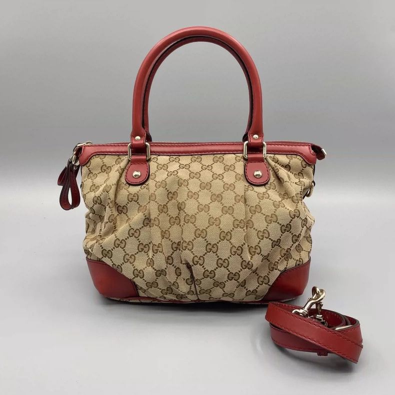 Gucci Gucci Classic Canvas Handbag with Crossbody Strap Size ONE SIZE - 2 Thumbnail