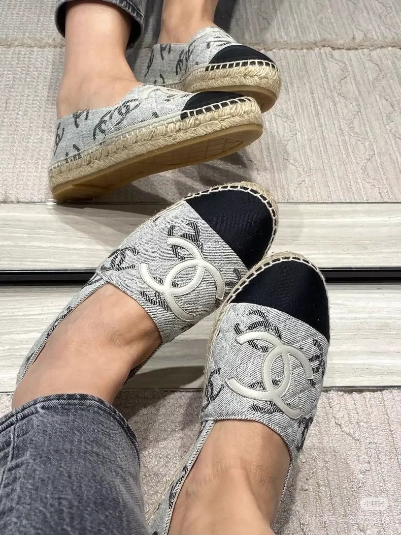 Chanel Chanel Logo Denim Fisherman Shoes Size 39 Size US 8 / IT 38 - 6 Thumbnail