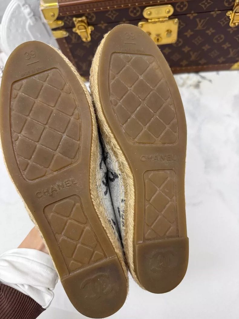 Chanel Chanel Logo Denim Fisherman Shoes Size 39 Size US 8 / IT 38 - 5 Thumbnail