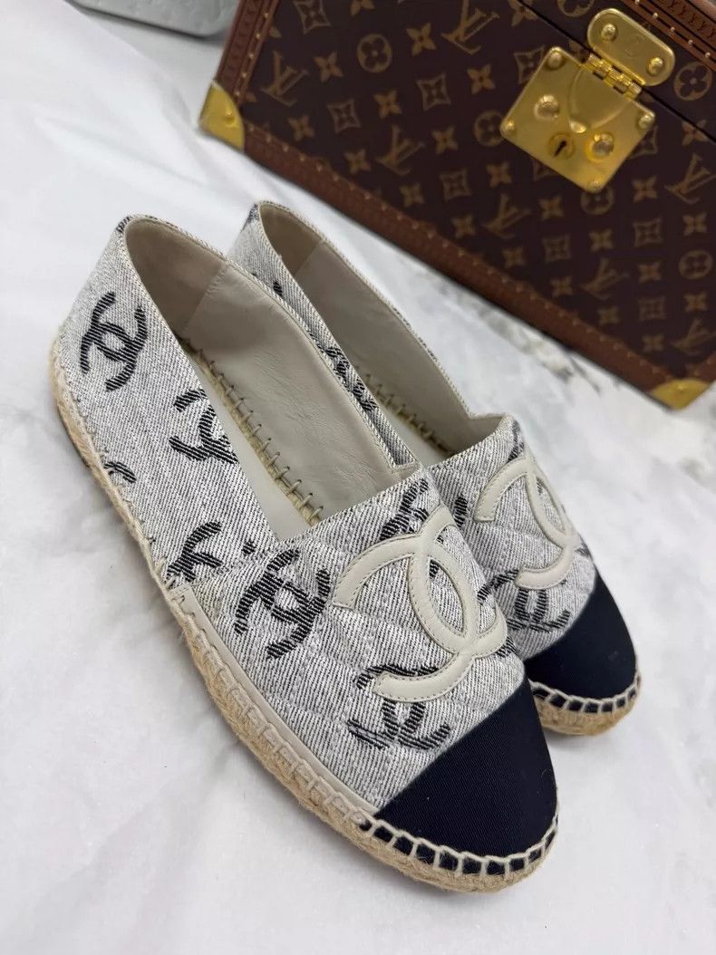 Chanel Chanel Logo Denim Fisherman Shoes Size 39 Size US 8 / IT 38 - 4 Thumbnail