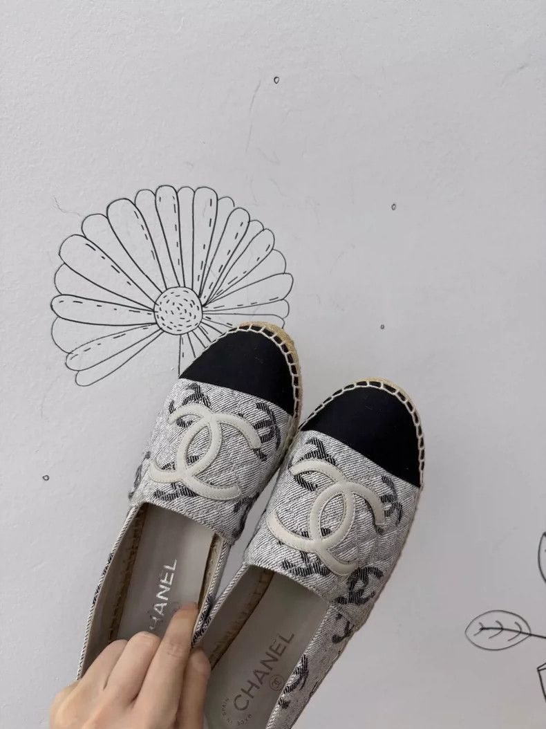 Chanel Chanel Logo Denim Fisherman Shoes Size 39 Size US 8 / IT 38 - 2 Thumbnail