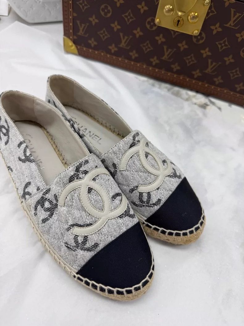 Chanel Chanel Logo Denim Fisherman Shoes Size 39 Size US 8 / IT 38 - 3 Thumbnail