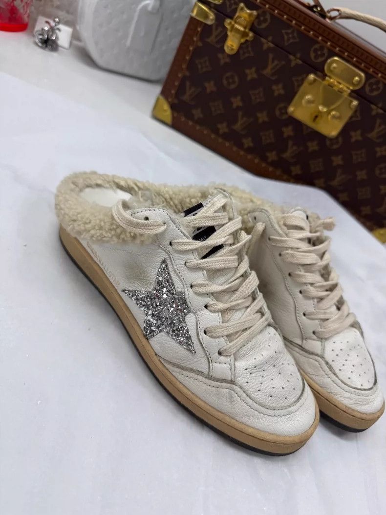 Golden Goose GGDB Silver Star Teddy Slip-On Sneakers Size US 6 / IT 36 - 3 Thumbnail