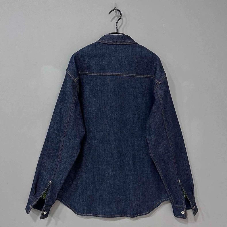 Dior Denim Jacket with Green Interior Print Size US M / EU 48-50 / 2 - 3 Thumbnail