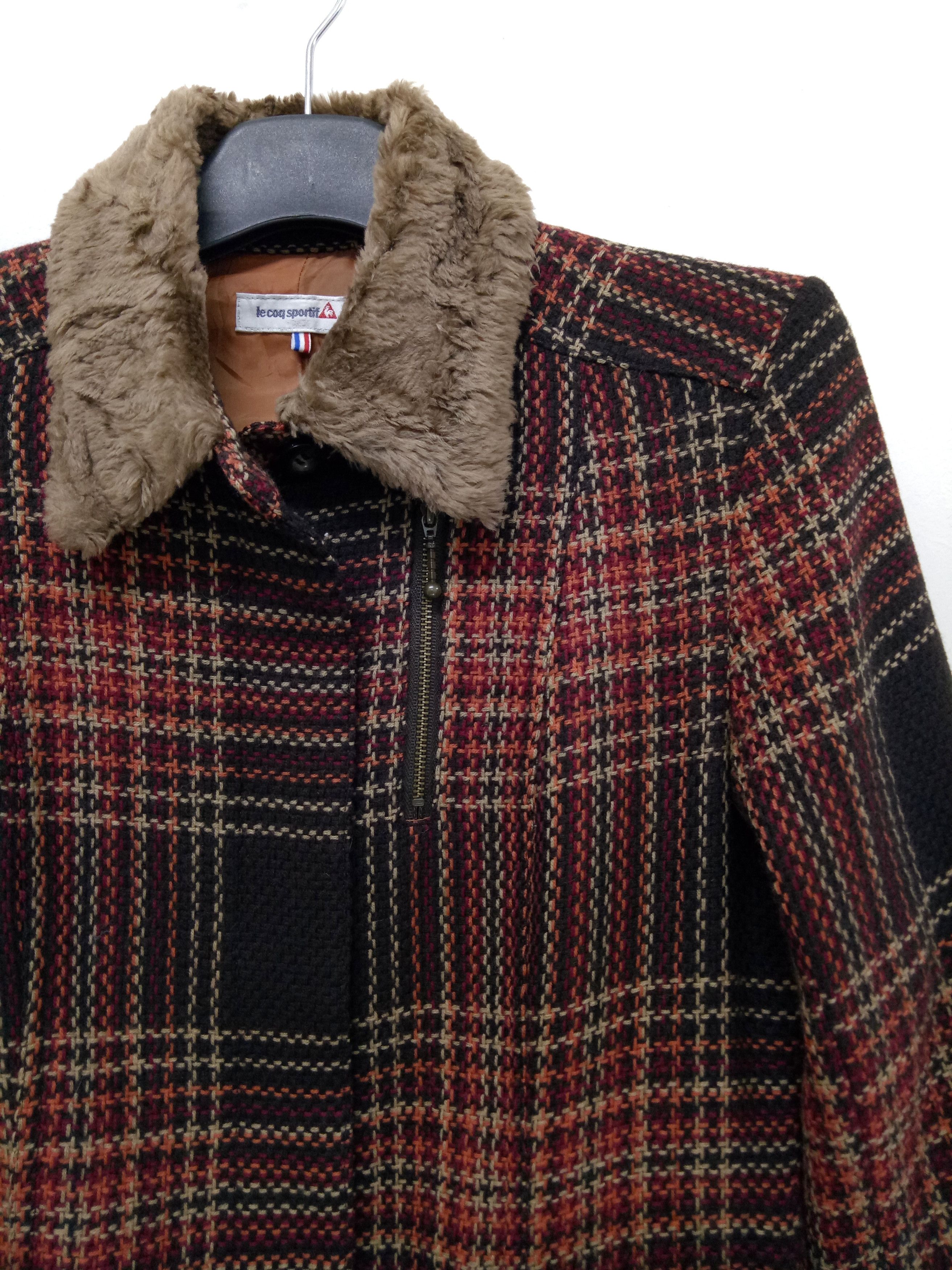 Le Coq Sportif 🔥Le Coq Sportif🇯🇵Tartan Wool Zip Up Jacket RARE Design Size US S / EU 44-46 / 1 - 2 Thumbnail