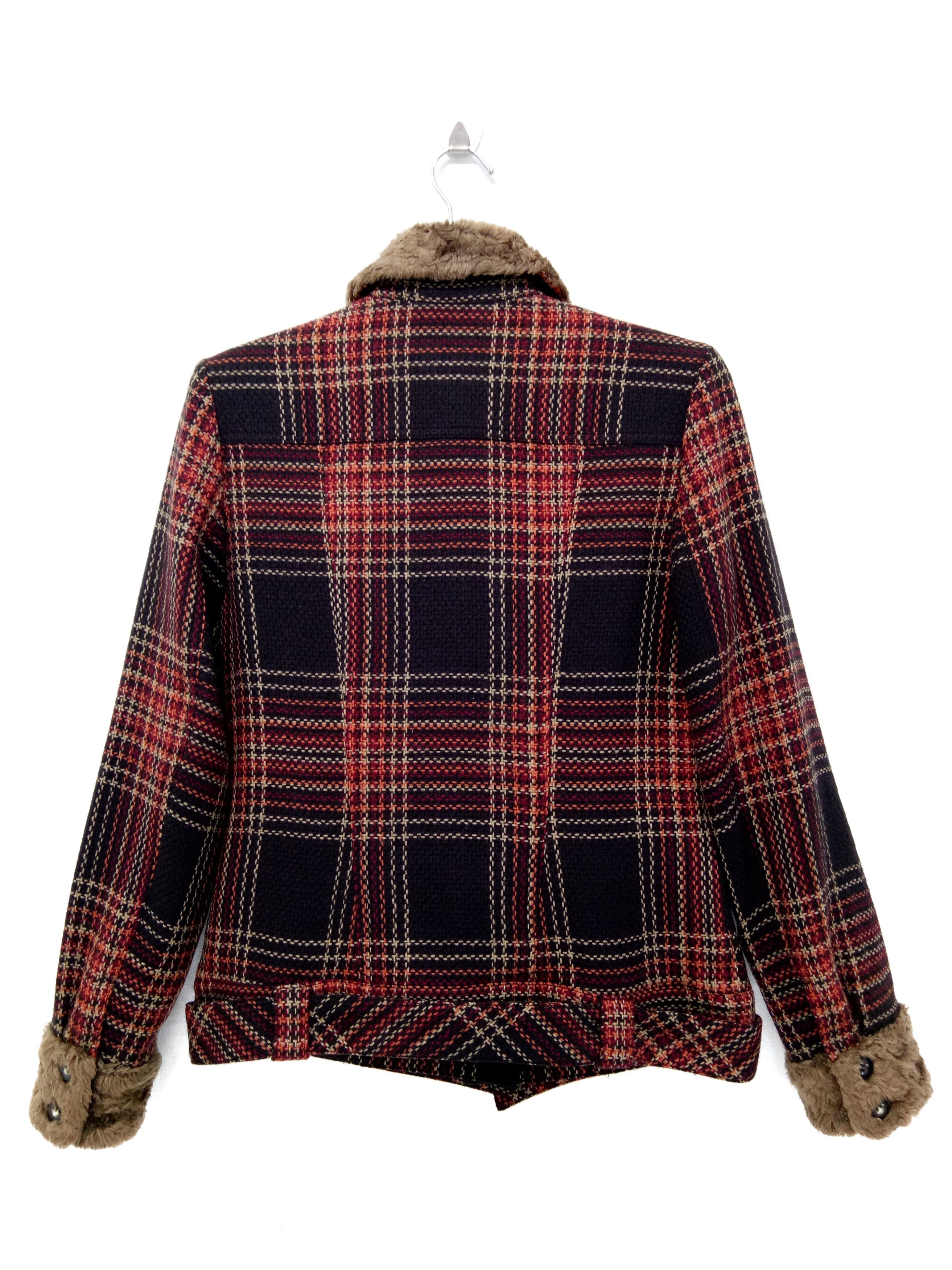 Le Coq Sportif 🔥Le Coq Sportif🇯🇵Tartan Wool Zip Up Jacket RARE Design Size US S / EU 44-46 / 1 - 8 Thumbnail