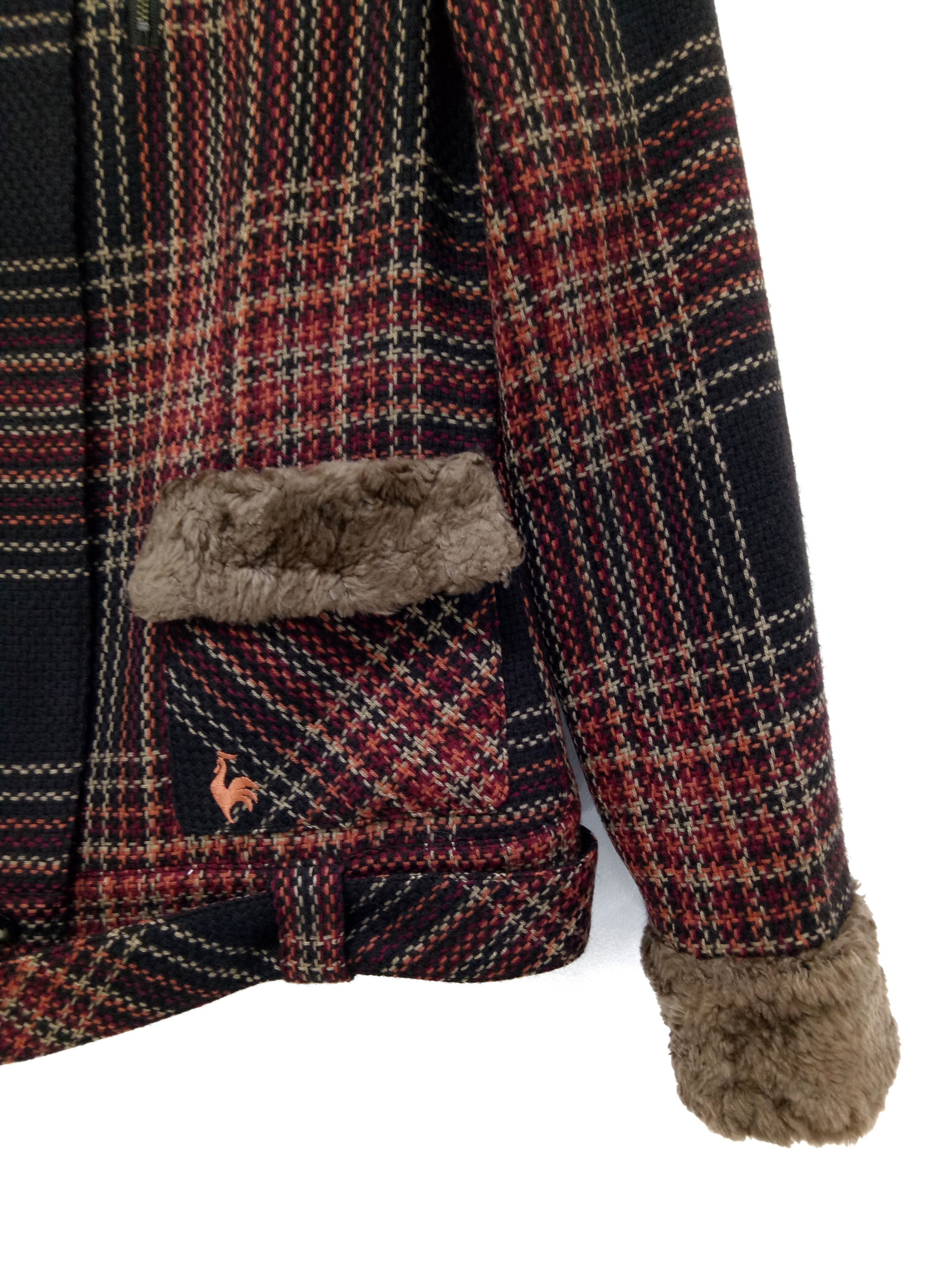 Le Coq Sportif 🔥Le Coq Sportif🇯🇵Tartan Wool Zip Up Jacket RARE Design Size US S / EU 44-46 / 1 - 3 Thumbnail