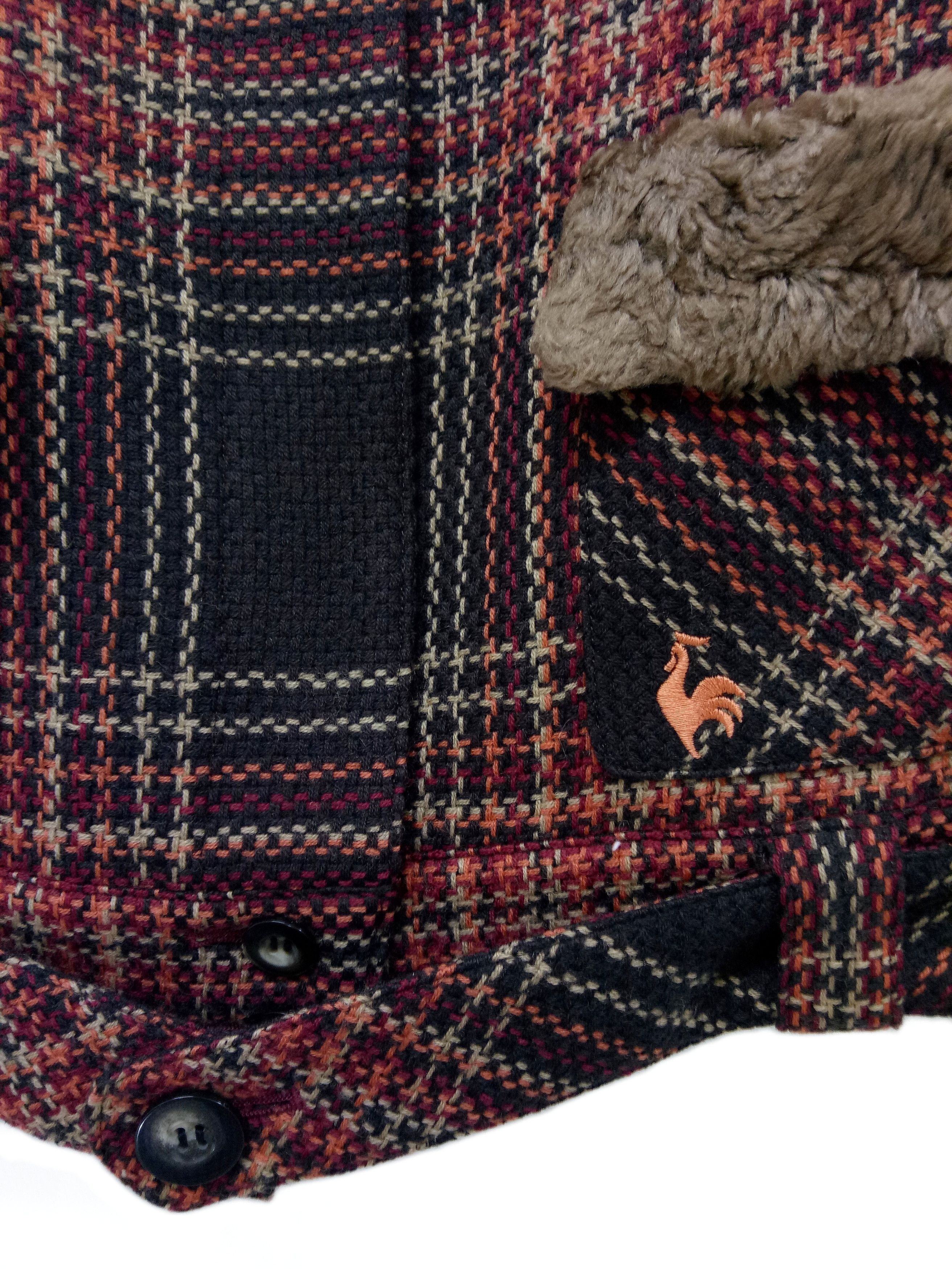 Le Coq Sportif 🔥Le Coq Sportif🇯🇵Tartan Wool Zip Up Jacket RARE Design Size US S / EU 44-46 / 1 - 4 Thumbnail