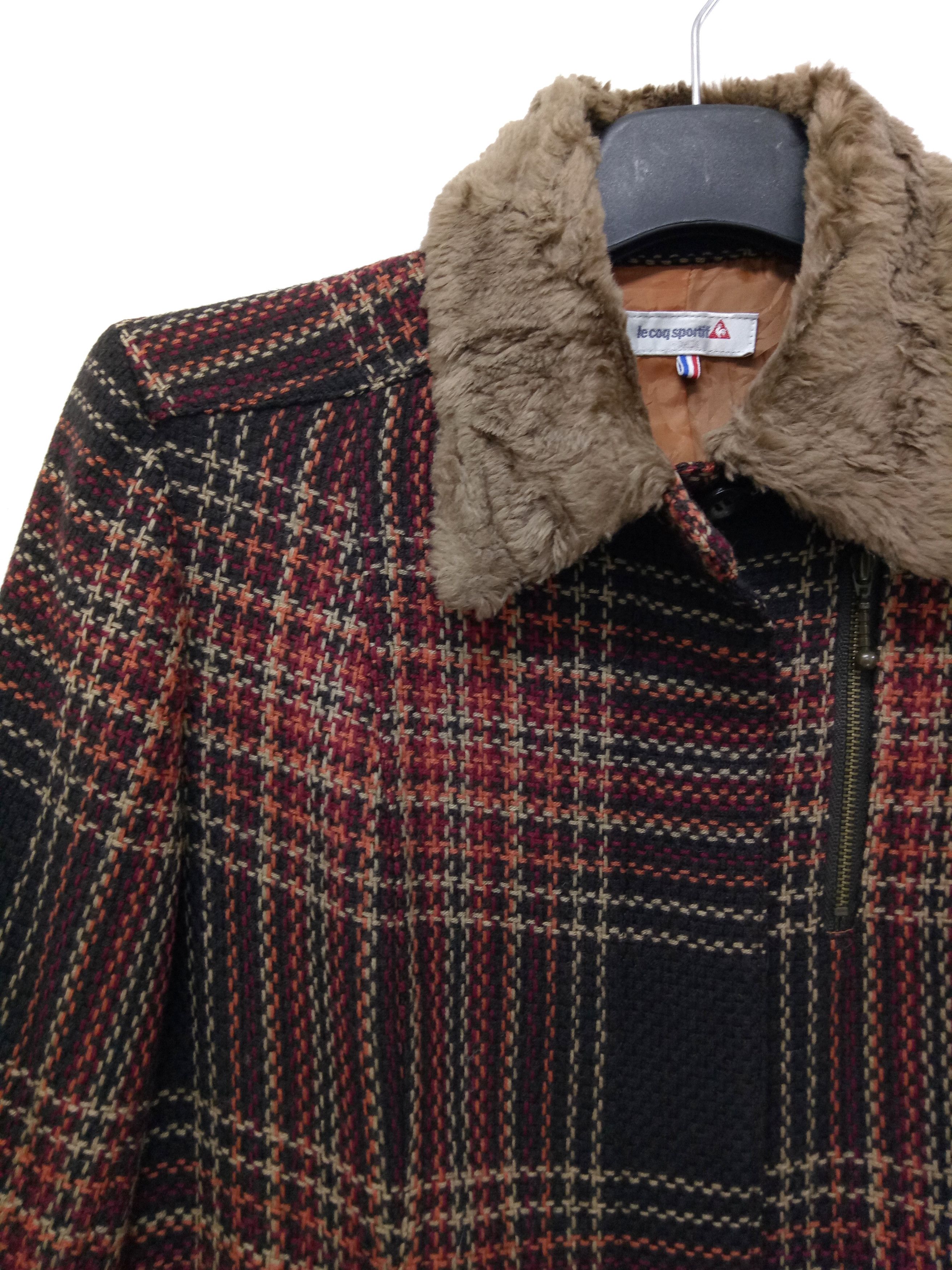 Le Coq Sportif 🔥Le Coq Sportif🇯🇵Tartan Wool Zip Up Jacket RARE Design Size US S / EU 44-46 / 1 - 5 Thumbnail