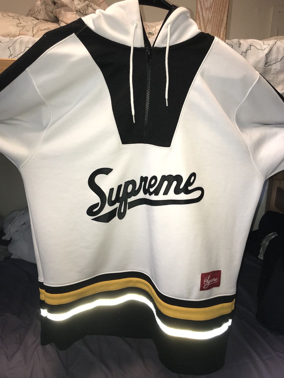 Supreme Script deals Hockey Jersey Hoodie