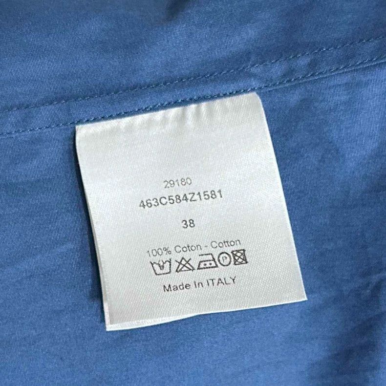 Dior Dior Long Sleeve Shirt in Blue Color Size US M / EU 48-50 / 2 - 5 Thumbnail