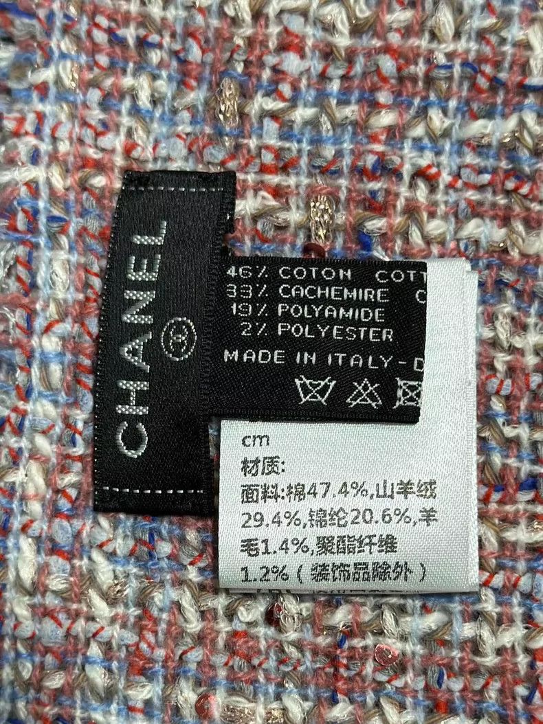 Chanel Embroidered Logo Scarf by Chanel Size ONE SIZE - 5 Thumbnail
