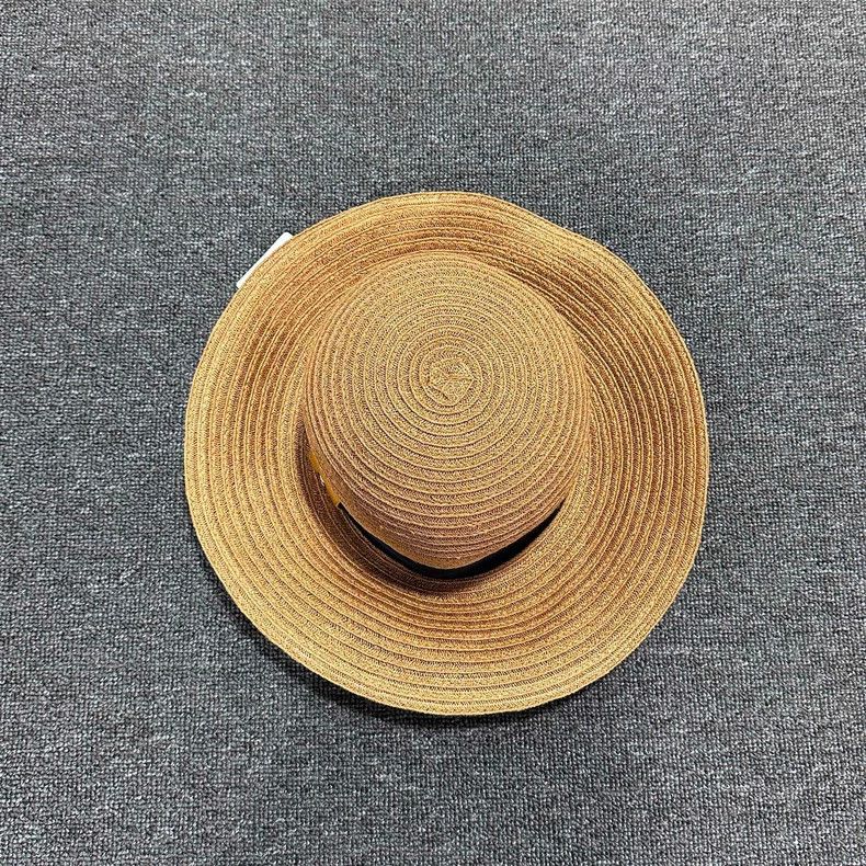 Hermes Embroidered Logo Woven Straw Hat Hermès Size ONE SIZE - 2 Thumbnail