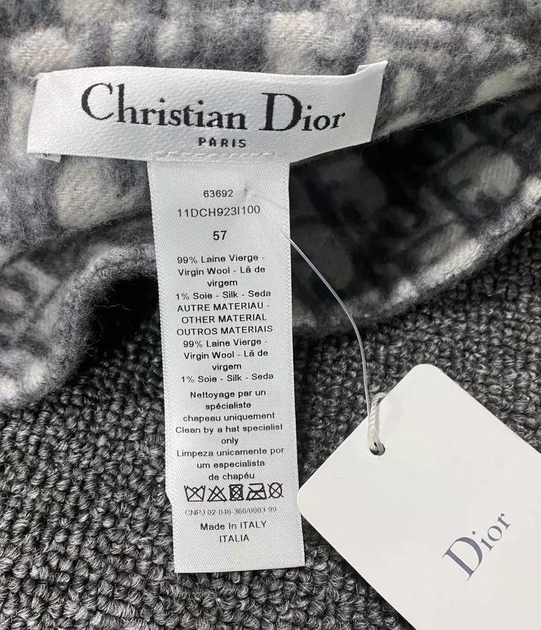 Dior Gray Wool Fisherman Hat by Dior Size ONE SIZE - 5 Thumbnail