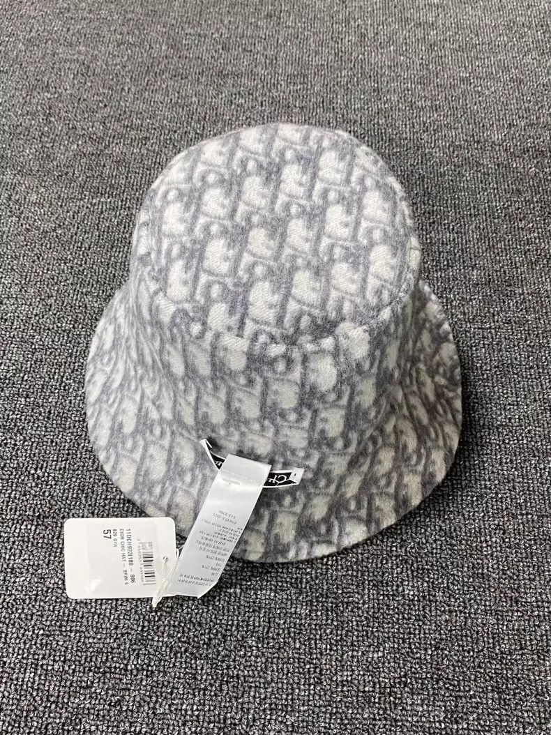 Dior Gray Wool Fisherman Hat by Dior Size ONE SIZE - 3 Thumbnail