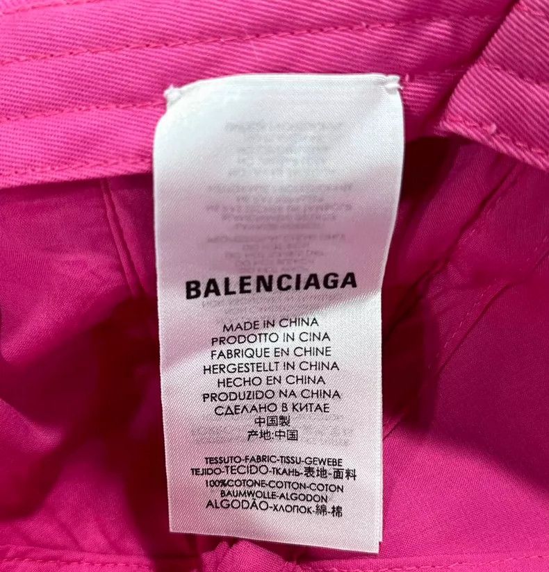 Balenciaga Balenciaga Pink Baseball Cap with Embroidered Logo Size ONE SIZE - 4 Thumbnail