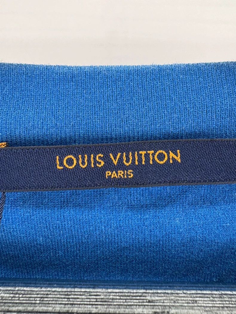Louis Vuitton Louis Vuitton Blue Cloud Print Short Sleeve Tee Size US XXL / EU 58 / 5 - 5 Thumbnail