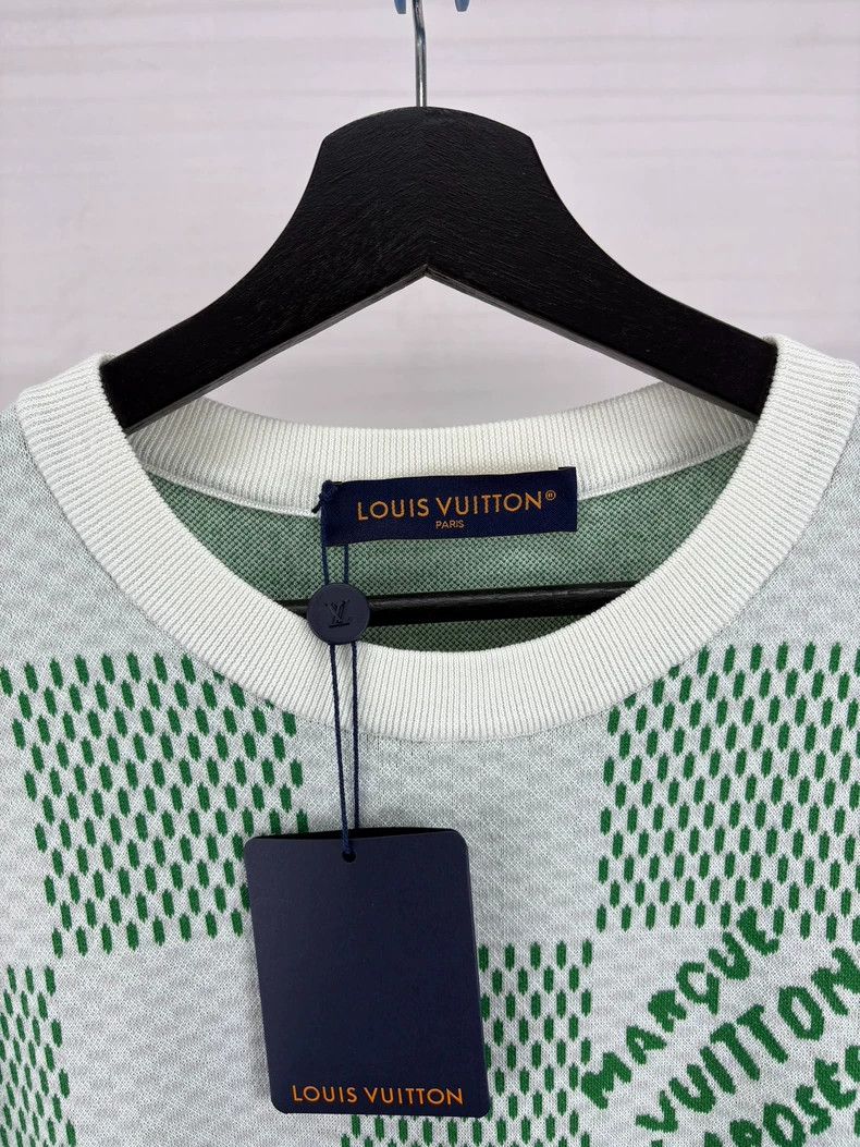 Louis Vuitton Louis Vuitton Green Checkered Short Sleeve Shirt Size US L / EU 52-54 / 3 - 4 Thumbnail