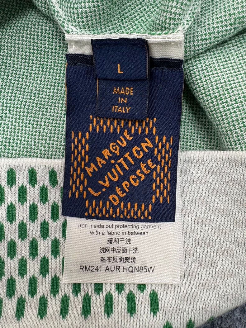 Louis Vuitton Louis Vuitton Green Checkered Short Sleeve Shirt Size US L / EU 52-54 / 3 - 6 Thumbnail