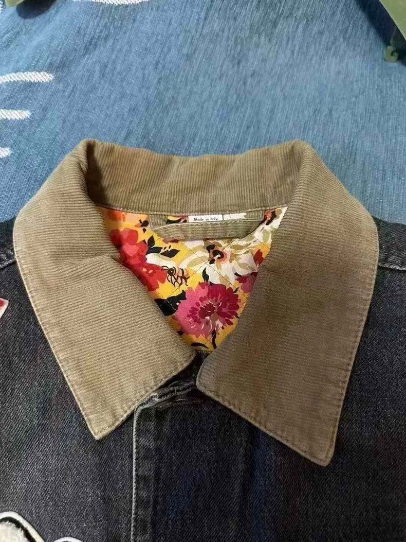 Gucci Gucci Denim Jacket with Pig and Banana Size US L / EU 52-54 / 3 - 4 Thumbnail