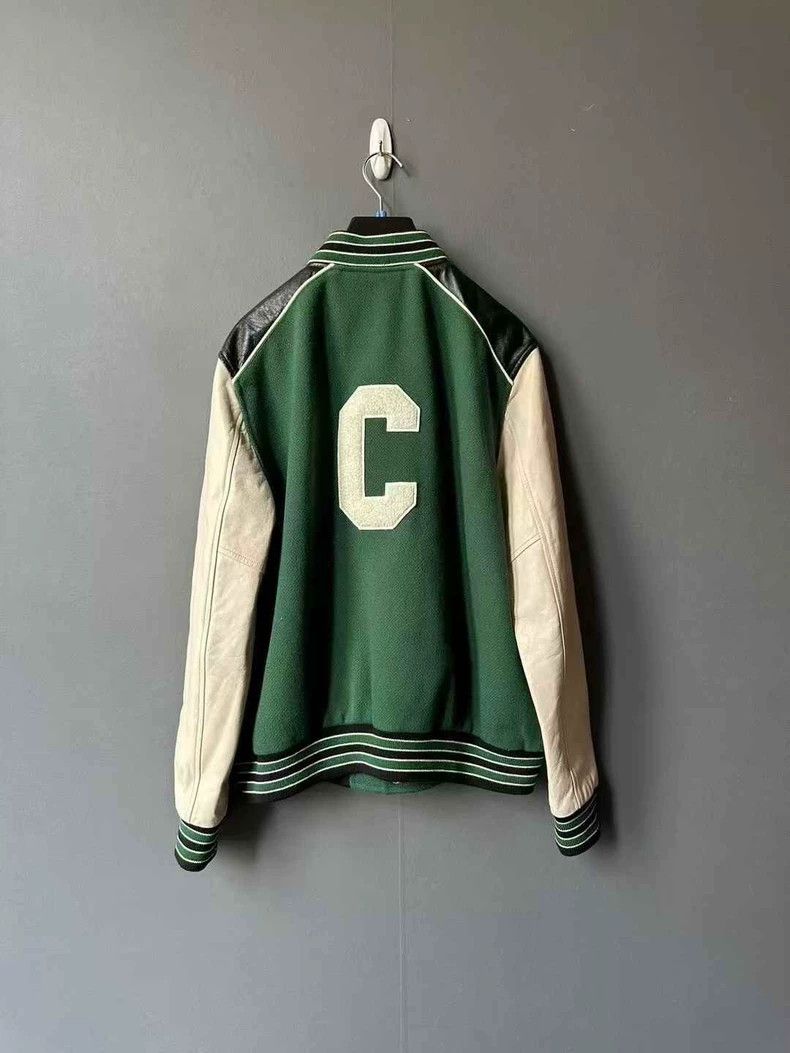 Celine Celine Green Varsity Jacket with Letter C Size US XXL / EU 58 / 5 - 2 Thumbnail