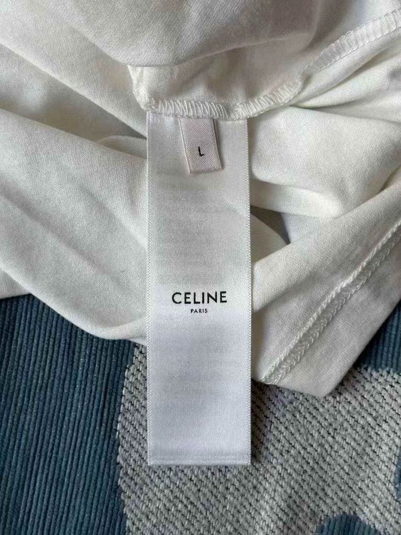 Celine Celine Black and White Short Sleeve Top Size US L / EU 52-54 / 3 - 3 Thumbnail