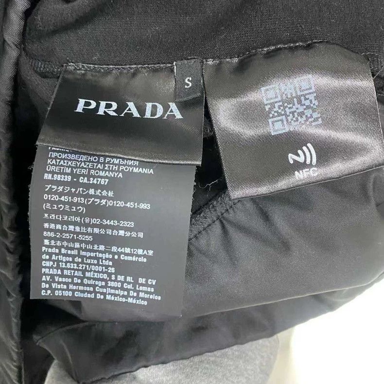 Prada PRADA Logo Stitching Nylon Short Sleeve Shirt Size US S / EU 44-46 / 1 - 4 Thumbnail